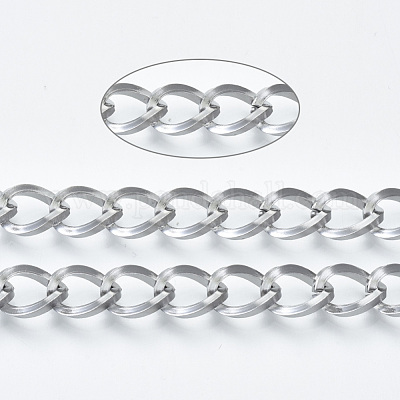 Tarnish Resistant 304 Stainless Steel Curb Chains&nbsp;CHS-S001-11A-P-1