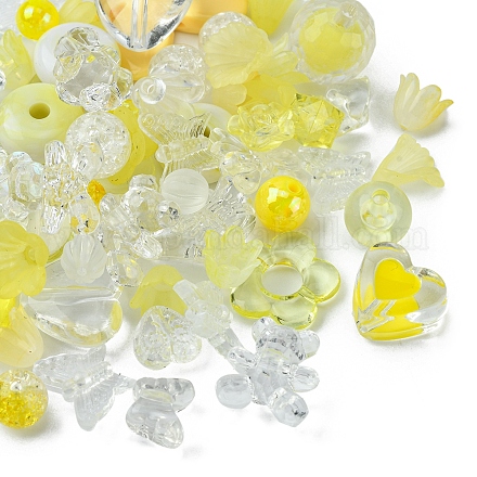 Opaque & Transparent Acrylic Beads MACR-YW0002-01H-1