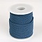 Round Polyester Cords, Steel Blue, 3mm, about 21.87 yards(20m)/roll