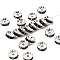 Brass Grade A Rhinestone Spacer Beads, Cadmium Free & Lead Free, Straight Flange, Rondelle, Silver, Tanzanite, 8x3.8mm, Hole: 1.5mm