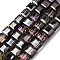 Electroplate Glass Beads Strands, Cube, Faceted, Magenta, 7x7x7mm, Hole: 1.4mm, about 99pcs/strand, 27.44''(69.7cm)