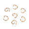 Iron Open Jump Rings, Light Gold, 6x0.9mm, 19 Gauge, Inner Diameter: 4.2mm, about 9000pcs/1000g
