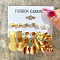 Alloy & Plastic Pearl & Rhinestone Earring Sets, Golden, 7~35mm, 6pairs/set