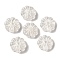 Transparent Lampwork Beads, Flower, Clear, 15x6mm, Hole: 1mm, about 48~58pcs/100g