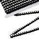 10ヤードポリエステルリボン  アクセサリー縫製用  ブラック  1/2インチ（13.5~14mm）&nbsp;AJEW-FG0005-08A-1