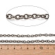 チタンアズキチェーン  溶接されていない  スプールで  生（メッキなし）  5x4x1mm&nbsp;CHS-A021-02A-3