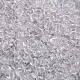 ガラスシードビーズ  トランスペアレント  ラウンド  ホワイト  6/0  4mm  穴：1.5mm  約4500ビーズ/ポンド&nbsp;SEED-A004-4mm-1-2