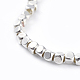 Brass Bead Stretch Bracelets&nbsp;BJEW-JB04402-2