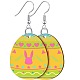 Printed Easter Acrylic Dangle Earrings&nbsp;FS-WG616F7-03-1