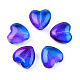 Transparent Spray Painted Glass Beads&nbsp;X-GLAA-N035-030-G01-1