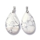 Natural Howlite Pendants&nbsp;G-D084-01P-B16-2