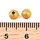 真鍮ビーズ  テクスチャラウンド  ゴールドカラー  3x2.5mm  穴：1.2mm&nbsp;KK-H250-04B-G-3