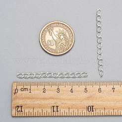 鉄はツイストチェーンで終わる  銀  45~55x3.5mm  リンク：5x3.5x0.8mm&nbsp;CH-R001-S-5cm