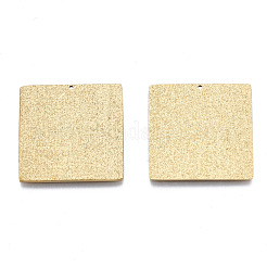 316サージカルステンレスペンダント  正方形  14KGP本金メッキ  23x23x1mm  穴：0.9mm&nbsp;STAS-N097-024