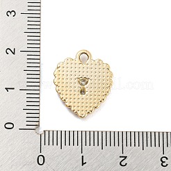 UVメッキ金合金エナメルペンダント  クリスタルラインストーン付き  クマのチャームが付いたハート  ブラック  17.5x15x2.5mm  穴：1.8mm&nbsp;PALLOY-D026-03G-02