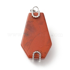 Natural Red Jasper Pendants&nbsp;G-G870-09P-03
