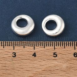 真鍮製フレームコネクター  丸いリンク形状  ラックめっき  長持ちメッキ  鉛フリー＆カドミウムフリー  銀  12x4.5mm  内径：5.5mm&nbsp;KK-CBAA630-02S-B