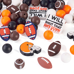 60Pcs Food Grade Eco-Friendly Silicone Beads&nbsp;SIL-TA0002-87