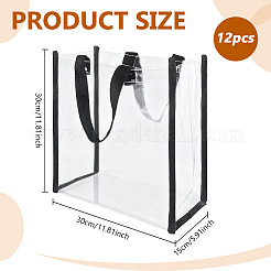 Rectangle Transparent PVC Plastic Bags&nbsp;ABAG-WH0083-007D