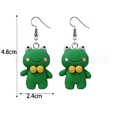 Stainless Steel Resin Dangle Earrings&nbsp;FS-WG090EB-01