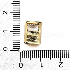 Brass Pave Clear Cubic Zirconia Multi-Strand Links&nbsp;KK-B136-17G