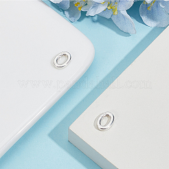 2Pcs 925 Sterling Silver Spring Gate Rings&nbsp;STER-CN0001-46