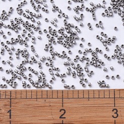 MIYUKIデリカビーズ  シリンダー  日本製シードビーズ  11/0  （db0321)マットニッケルメッキ  1.3x1.6mm  穴：0.8mm  約2000PCS /ボトル  10 G /ボトル&nbsp;SEED-JP0008-DB0321