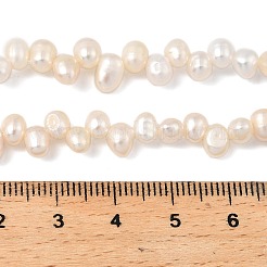 天然養殖淡水パールビーズ連売り  ライス  トップ掘削  グレード3a++  貝殻色  3~4mm  穴：0.6mm  約88個/連  13.78''（35センチメートル）&nbsp;PEAR-I007-04A-02C