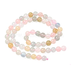 Round Natural Morganite Bead Strands&nbsp;G-L425-30-6mm