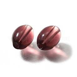 K9ガラス  模造オーストリアクリスタルビーズ  オーバル  インディアンレッド  11x8mm  穴：1.2~1.3mm&nbsp;GLAA-R004-01M