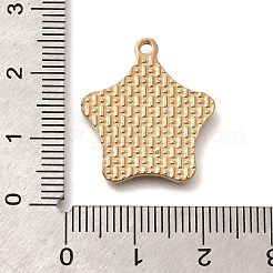 クリスマステーマ合金エナメルペンダント  ライトゴールド  スター  22x20x2mm  穴：1.6mm&nbsp;ENAM-Q509-01KCG-11