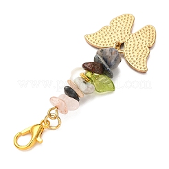 8Pcs Butterfly Alloy Enamel Pendant Decorations&nbsp;HJEW-JM04157