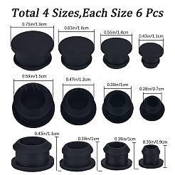 24Pcs 4 Style Silicone Bottle Seal Plug&nbsp;AJEW-GF0008-10A-01