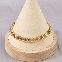 304 Stainless Steel Figaro Chain Bracelets for Women Men&nbsp;BJEW-Z143-20G