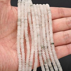 天然天山翠珪岩ビーズ連  ロンデル  4x1.5mm  穴：0.7mm  約155個/連  14.96''（38センチメートル）&nbsp;G-L635-A06-4x2mm