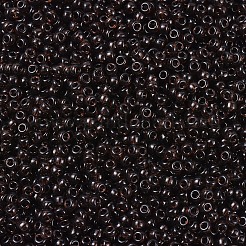MIYUKIラウンドロカイユビーズ  日本製シードビーズ  11/0  （rr135)透明なルートビール  11/0  2x1.3mm  穴：0.8mm  約1111個/10g&nbsp;X-SEED-G007-RR0135