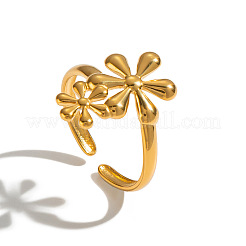 304 Stainless Steel Cuff Open Rings for Women&nbsp;FH7234