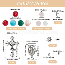 DIY Rosary Bead Necklaces Making Kits&nbsp;DIY-SC0031-47