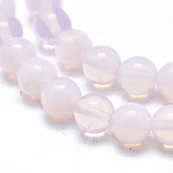 オパールビーズ連売り  ラウンド  8mm  穴：1mm  約50個/連  14.76インチ（37.5cm）&nbsp;G-L557-42-8mm
