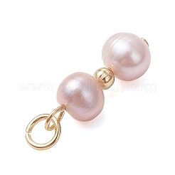 3Pcs 3 Styles Natural Cultured Freshwater Pearl Pendants&nbsp;PALLOY-JF05072