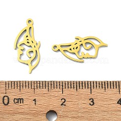 201 Stainless Steel Pendants&nbsp;STAS-K269-01A-G