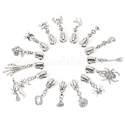 15Pcs Halloween Alloy Replacement Zipper Sliders&nbsp;HJEW-TAC0124