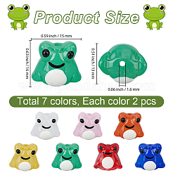 14Pcs 7 Colors Frog Home Decorations&nbsp;LAMP-PA0001-71