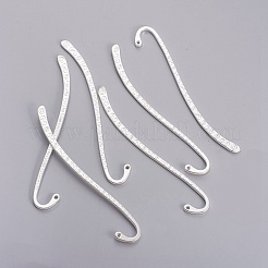 チベット風合金ブックマーク  銀色のメッキ  鉛フリー及びカドミウムフリー  84x4x2mm  穴：2mm&nbsp;X-K08Y3021