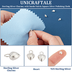 10Pcs 925 Sterling Silver Charms&nbsp;STER-UN0001-10