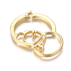 Christmas Zinc Alloy Open Back Bezel Cabochons&nbsp;PALLOY-G274-09G