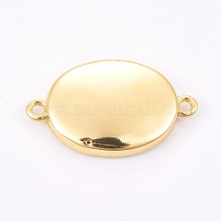 Brass Cabochon Connector Settings&nbsp;KK-F748-26G