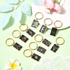 10Pcs Alloy Enamel Keychains&nbsp;KEYC-JKC01375