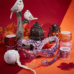 12ヤード 6色 輝くプラスチック スパンコール 弾性ビーズ  スパンコールビーズ  装飾アクセサリー  6個のプラスチックスプール付き  ミックスカラー  3/4インチ（20mm）&nbsp;OCOR-PH0002-13