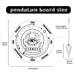 Pendulum Board Dowsing Necklace Divination DIY Making Kit&nbsp;DIY-CN0001-80